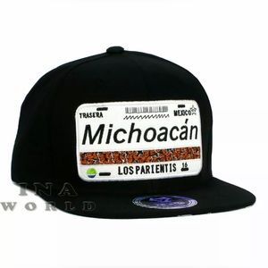 MEXICAN Hat MEXICO States License Plate Snapback Flat Bill Cotton Baseball Cap